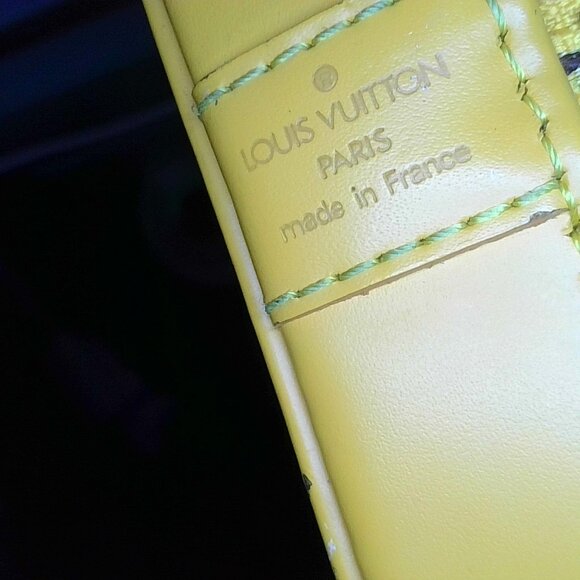 LOUIS VUITTON - ALMA EPI YELLOW with purple suede interior great condition!!! - Picture 13 of 13